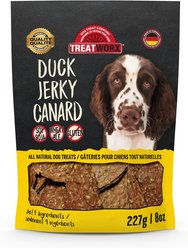 Treatworx Duck Jerky Dog Treats, 227-g bag