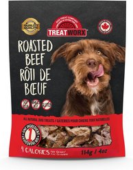 Treatworx Roasted Beef Dehydrated Dog Treats, 114-g bag