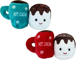 Multipet Hot Cocoa & Marshmallow Plush Cat Toy with Catnip, Color Varies, 1 count