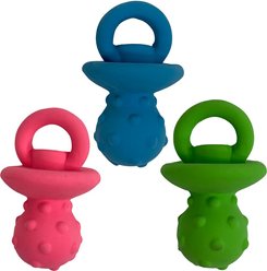 Multipet Minipet Pacifier Chew Dog Toy, Color Varies, 1 count