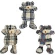 Show in main carousel: Multipet Berman Bears Crinkly Squeaky Plush Dog Toy, Color Varies, 1 count slide 1 of 1