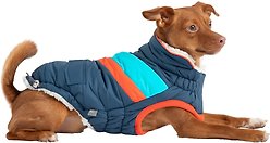 GF Pet Elasto-Fit Alpine Dog & Cat Puffer, Navy, XX-Large