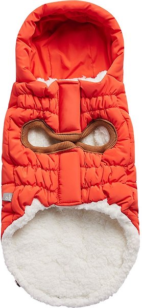 Show full view: GF Pet Elasto-Fit Super Puff Parka Dog Coat, Orange, XX-Large slide 4 of 8