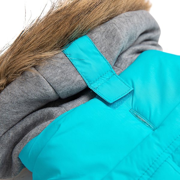 Show full view: GF Pet Elasto-Fit Winter Sailor Parka Dog Coat, Aqua, XXX-Large slide 6 of 9