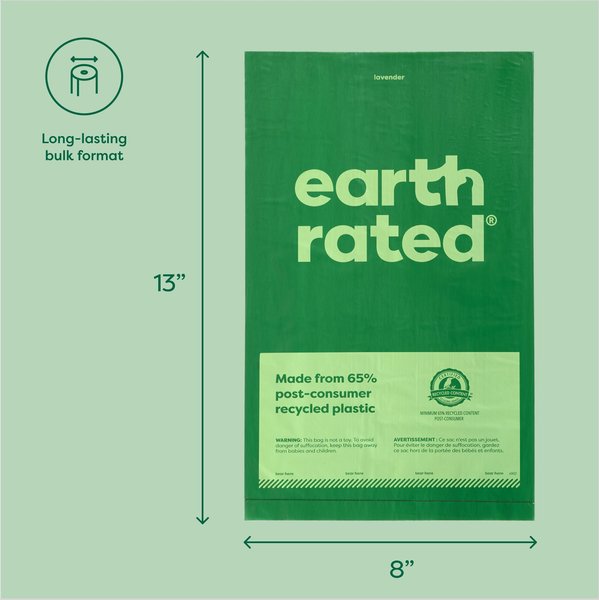 Show full view: Earth Rated Thick Grab & Go Dog Poop Bags, 300 count, Unscented slide 5 of 9