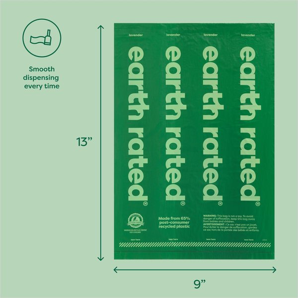 Show full view: Earth Rated Dog Poop Bag Holder & Bags, 15 count, Unscented slide 5 of 10