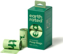 Earth Rated Refill Rolls Compostable Dog Poop Bags, 120 count