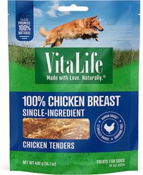 VitaLife Chicken Tenders Jerky Dog Treats, 400-g bag