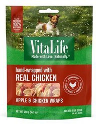 VitaLife Apple & Chicken Wraps Jerky Dog Treats, 400-g bag