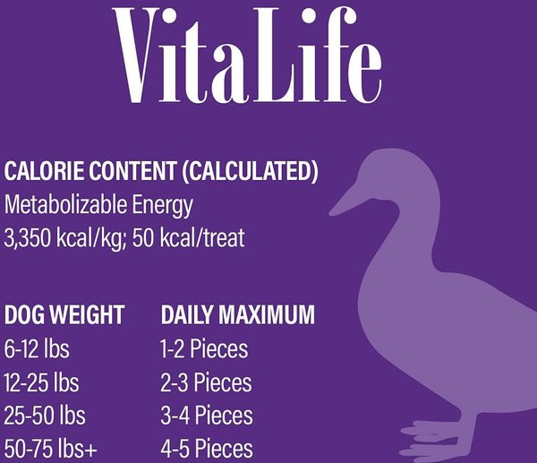 Show full view: VitaLife Sweet Potato & Duck Twists Jerky Dog Treats, 200-g bag slide 3 of 3