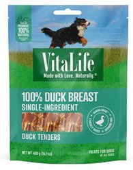 VitaLife Duck Tenders Jerky Dog Treats, 400-g bag