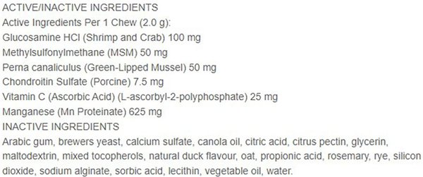 Show full view: Pet Naturals of Vermont FoodScience Hip + Joint Chews Supplement for Dogs, 60 count slide 4 of 5