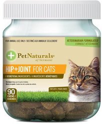 Pet Naturals of Vermont FoodScience Pet Naturals Hip + Joint Chews Supplement for Cats, 90 count