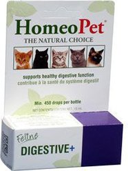 HomeoPet Feline Digestive Supplement for Cats, 15-ml bottle