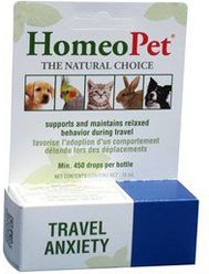 HomeoPet Travel Anxiety Supplement for Dogs, 15-ml bottle