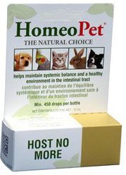 HomeoPet Host No More Supplement for Dogs, 15-ml bottle