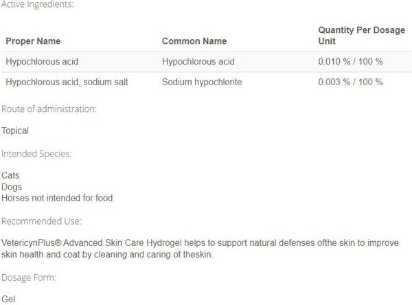 Show full view: Vetericyn Plus Advanced Skin Care Hydrogel Dog & Cat Treatment, 90-ml bottle slide 3 of 4