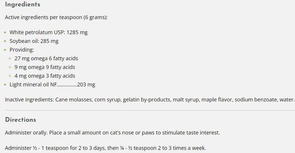 Show full view: Tomlyn Laxatone Maple Flavor Supplement for Cats, 4.25-oz tube slide 3 of 4