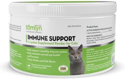 Tomlyn L-Lysine Powder Supplement for Cats, 100-g jar
