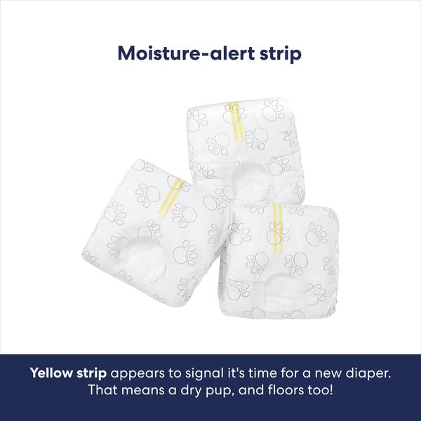 Show full view: Frisco Disposable Female Dog Diapers, Small, 30 count slide 6 of 10