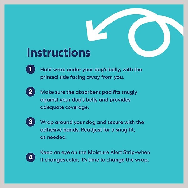 Show full view: Frisco Disposable Male Dog Wraps, Large, 30 count slide 7 of 9