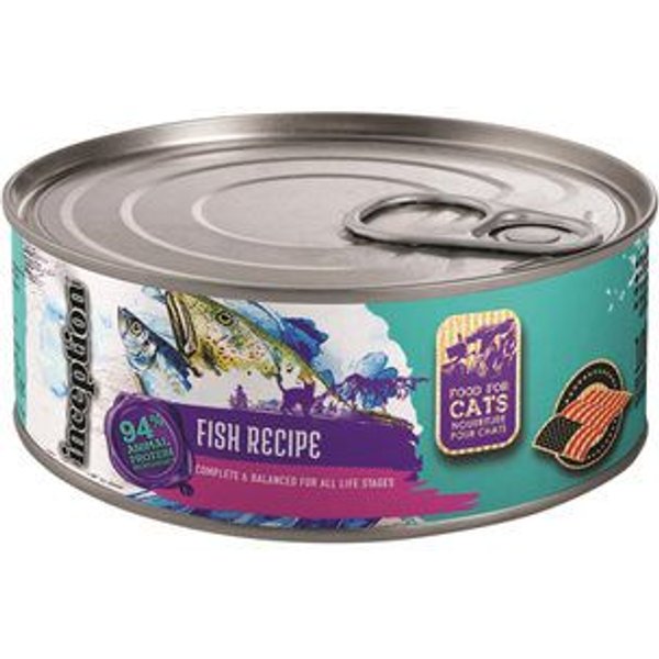 INCEPTION PET FOODS Fish Recipe Wet Cat Food 5.5 oz can case of