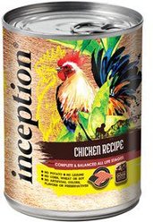 Inception Pet Foods Chicken Recipe Wet Dog Food, 13-oz can, case of 12