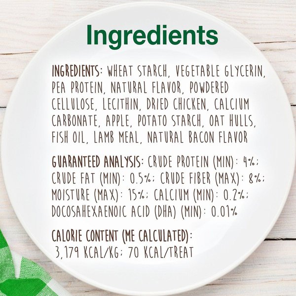 Show full view: Nylabone Healthy Edibles Puppy Lamb & Apple Dog Treats, 8 count slide 4 of 8