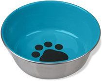 Van Ness Stainless Steel Enamel Dog Bowl, 24-oz