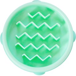 Outward Hound Fun Slow Dog Feeder, Mint, 0.75-cup