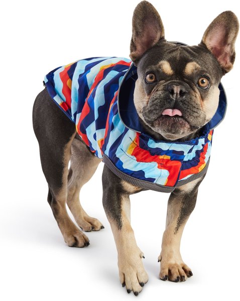 Show full view: GF Pet Elasto-Fit Reversible Dog & Cat Raincoat, Navy, XX-Small slide 5 of 9