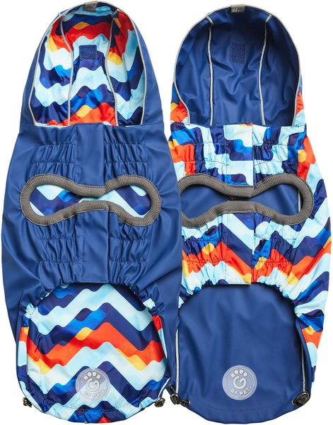 Show full view: GF Pet Elasto-Fit Reversible Dog & Cat Raincoat, Navy, Small slide 4 of 9
