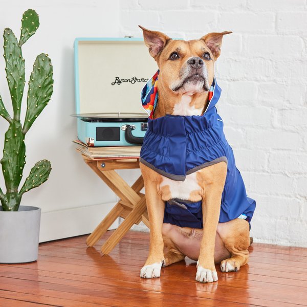 Show full view: GF Pet Elasto-Fit Reversible Dog & Cat Raincoat, Navy, Small slide 6 of 9