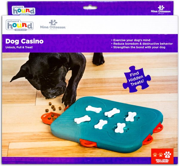 Show full view: Nina Ottosson by Outward Hound Casino Interactive Treat Puzzle Dog Toy slide 7 of 8