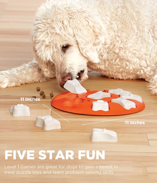 Show full view: Nina Ottosson by Outward Hound Smart Orange Interactive Treat Puzzle Dog Toy slide 4 of 10