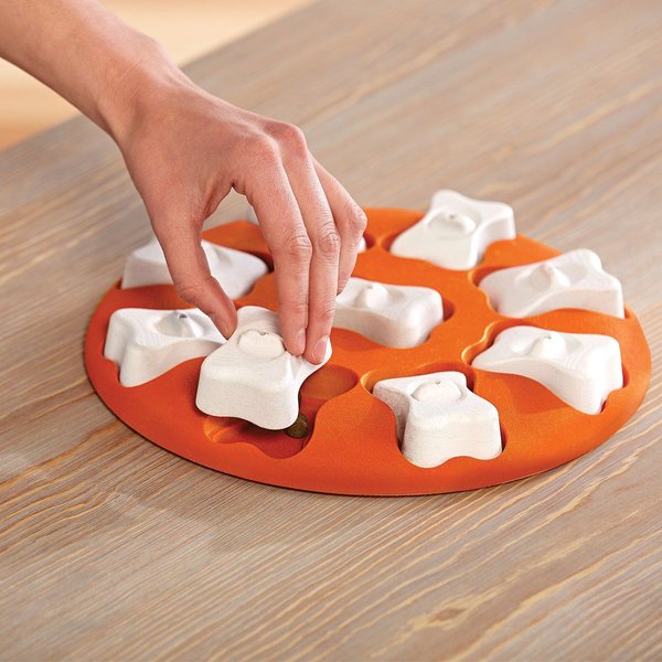 Show full view: Nina Ottosson by Outward Hound Smart Orange Interactive Treat Puzzle Dog Toy slide 7 of 10