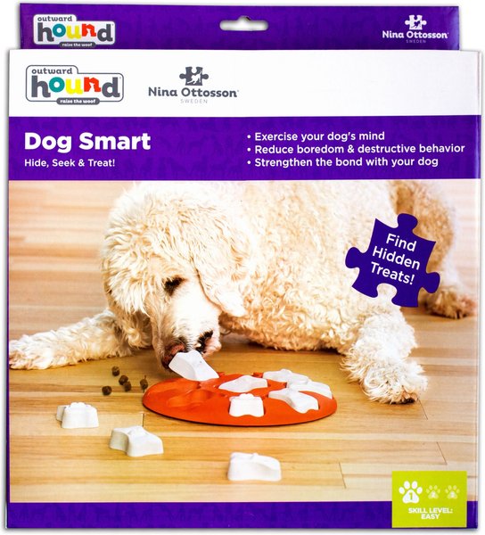 Show full view: Nina Ottosson by Outward Hound Smart Orange Interactive Treat Puzzle Dog Toy slide 9 of 10