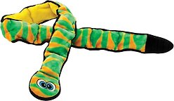 Outward Hound Invincibles Green Snake Plush Dog Toy