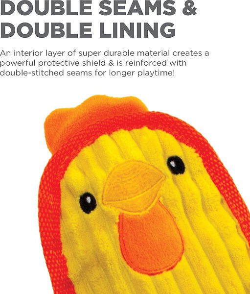 Show full view: Outward Hound Invincibles Mini Chicky Plush Dog Toy slide 3 of 7