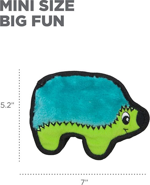 Show full view: Outward Hound Invincibles Mini Hedgehog Plush Dog Toy slide 5 of 7