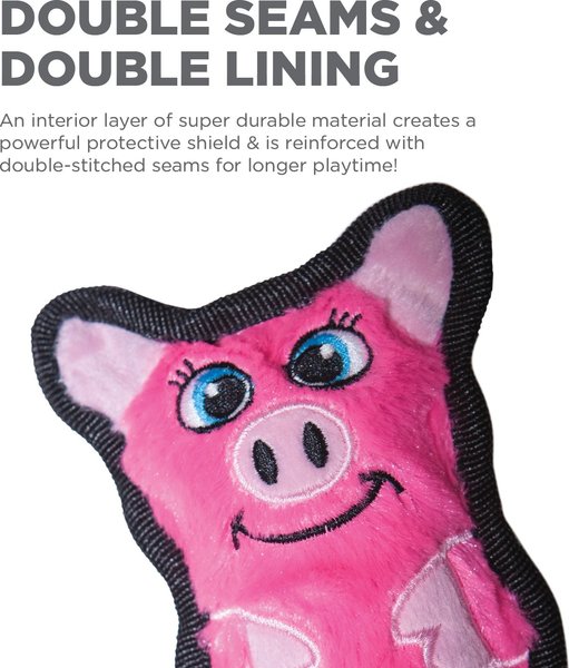 Show full view: Outward Hound Invincibles Mini Pig Plush Dog Toy slide 3 of 6