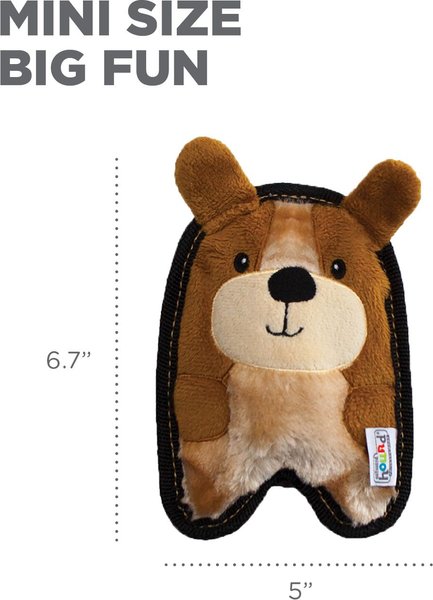 Show full view: Outward Hound Invincibles Mini Puppy Plush Dog Toy slide 5 of 7