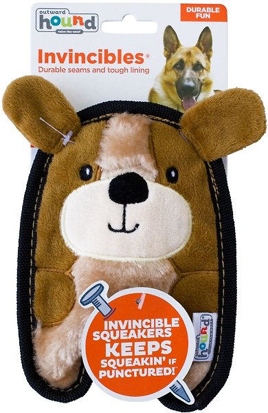 Show full view: Outward Hound Invincibles Mini Puppy Plush Dog Toy slide 6 of 7
