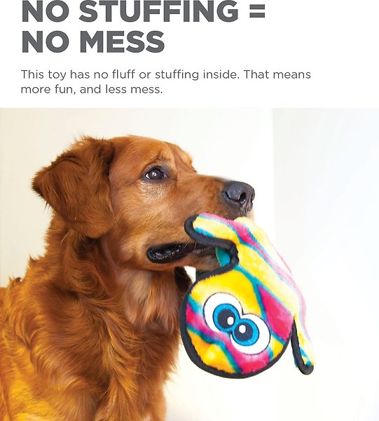 Show full view: Outward Hound Invincibles Orange Gecko Plush Dog Toy slide 4 of 6