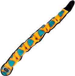 Outward Hound Invincibles Orange Snake Plush Dog Toy