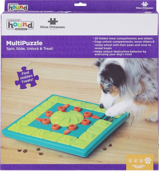 Show full view: Nina Ottosson by Outward Hound MultiPuzzle Interactive Puzzle Treat Dog Toy slide 7 of 8
