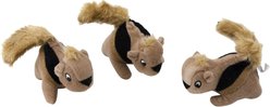 Outward Hound Squeakin' Squirrels Plush Replacement Dog Toy, 3 count