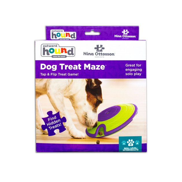 Outward Hound Dog Treat Maze Tap & Flip Treat Game! NEW