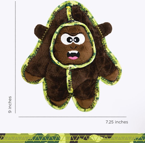 Show full view: Outward Hound Xtreme Seamz Gorilla Squeaky Plush Dog Toy slide 5 of 10