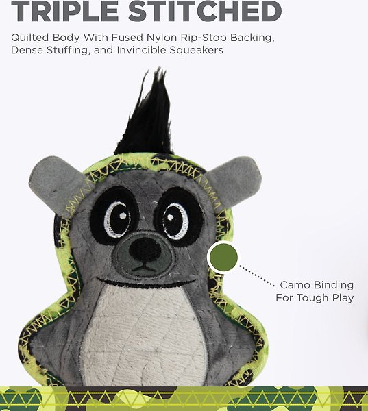Show full view: Outward Hound Xtreme Seamz Lemur Squeaky Plush Dog Toy slide 3 of 9
